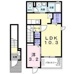 井野駅 徒歩39分 2階の物件間取画像